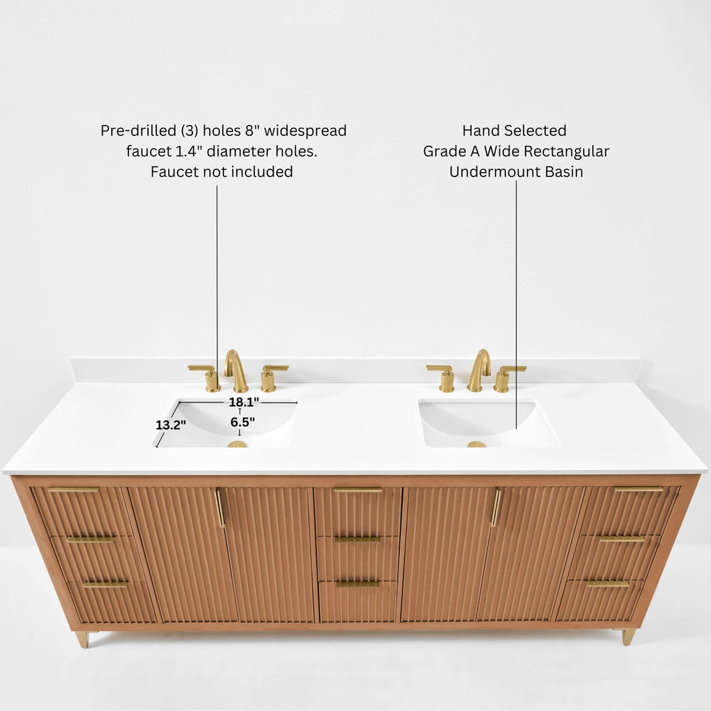 Turlington Bathroom Vanity Collection in Sienna Finish