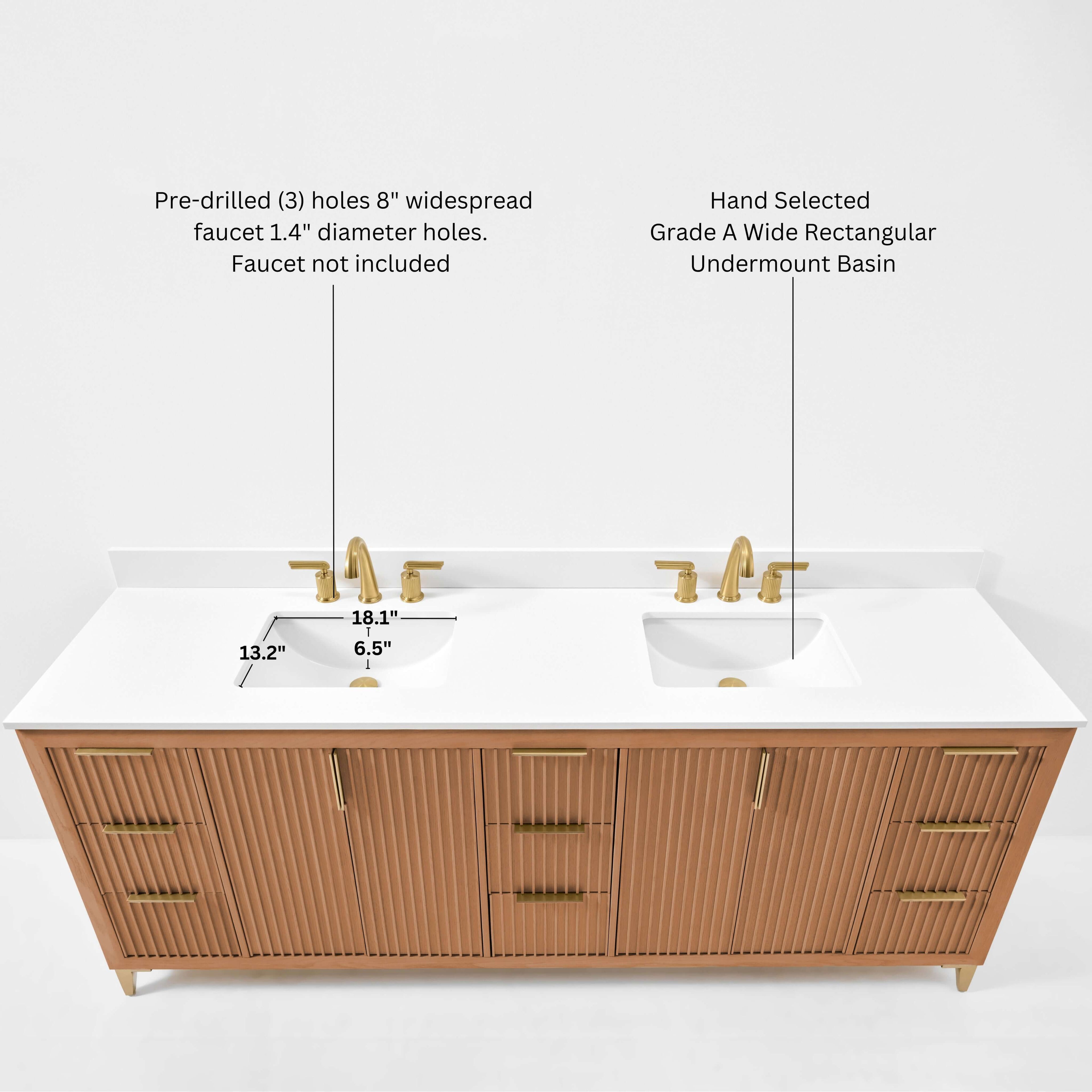 Turlington Bathroom Vanity Collection in Sienna Finish