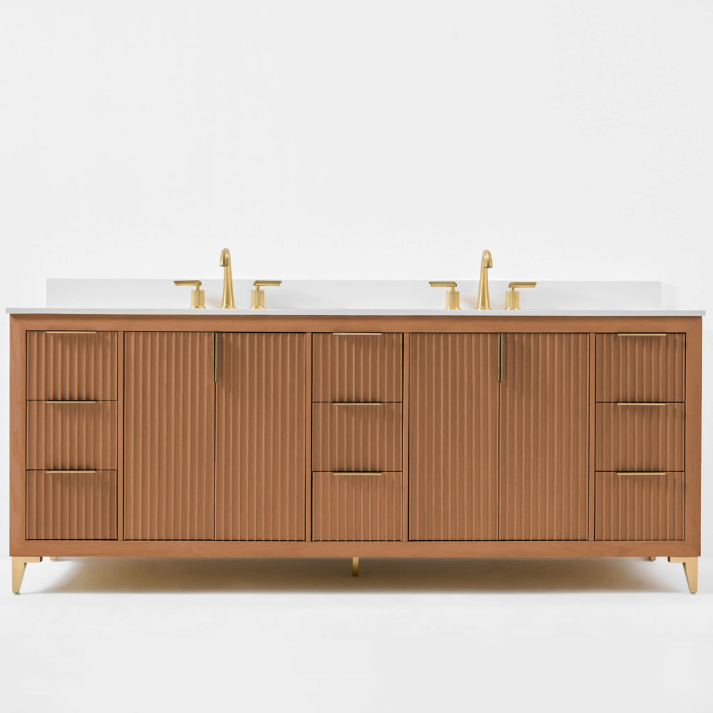 Turlington Bathroom Vanity Collection in Sienna Finish