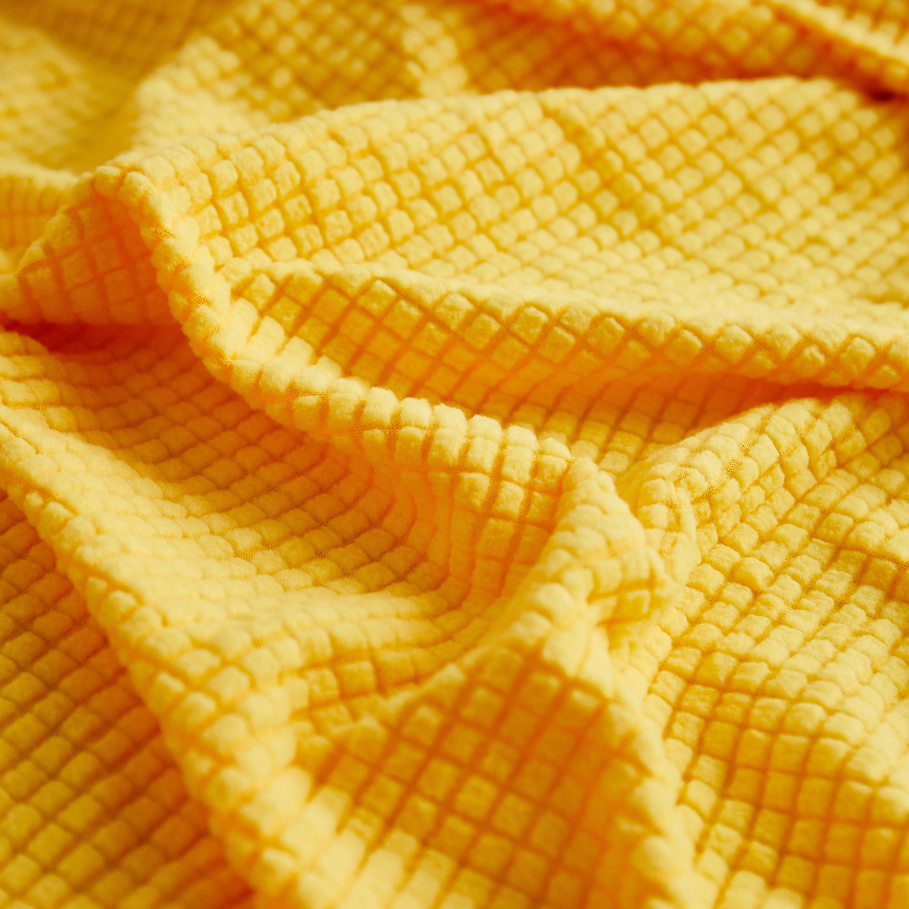 Grid Textured Stretch Sofa Cover, Soft Elastic Slipcover for Couch Protection