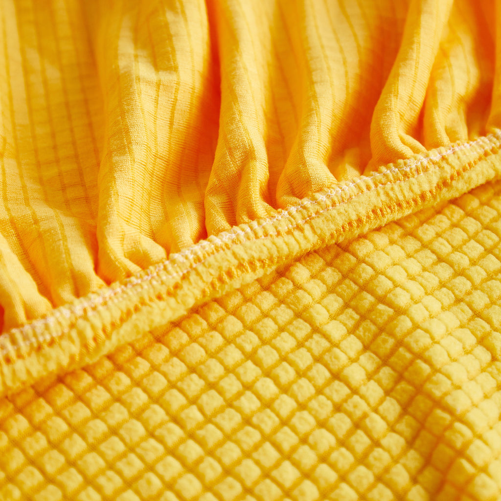 Grid Textured Stretch Sofa Cover, Soft Elastic Slipcover for Couch Protection