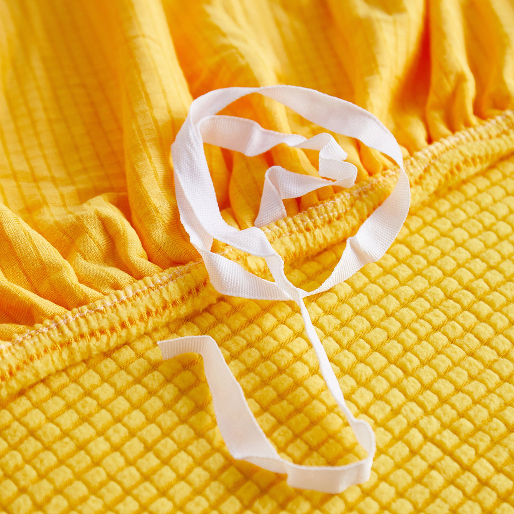 Grid Textured Stretch Sofa Cover, Soft Elastic Slipcover for Couch Protection