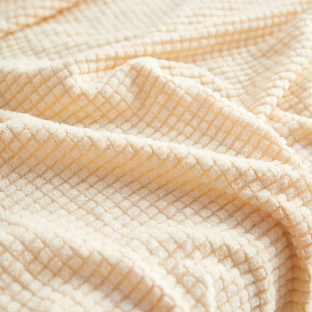 Grid Textured Stretch Sofa Cover, Soft Elastic Slipcover for Couch Protection