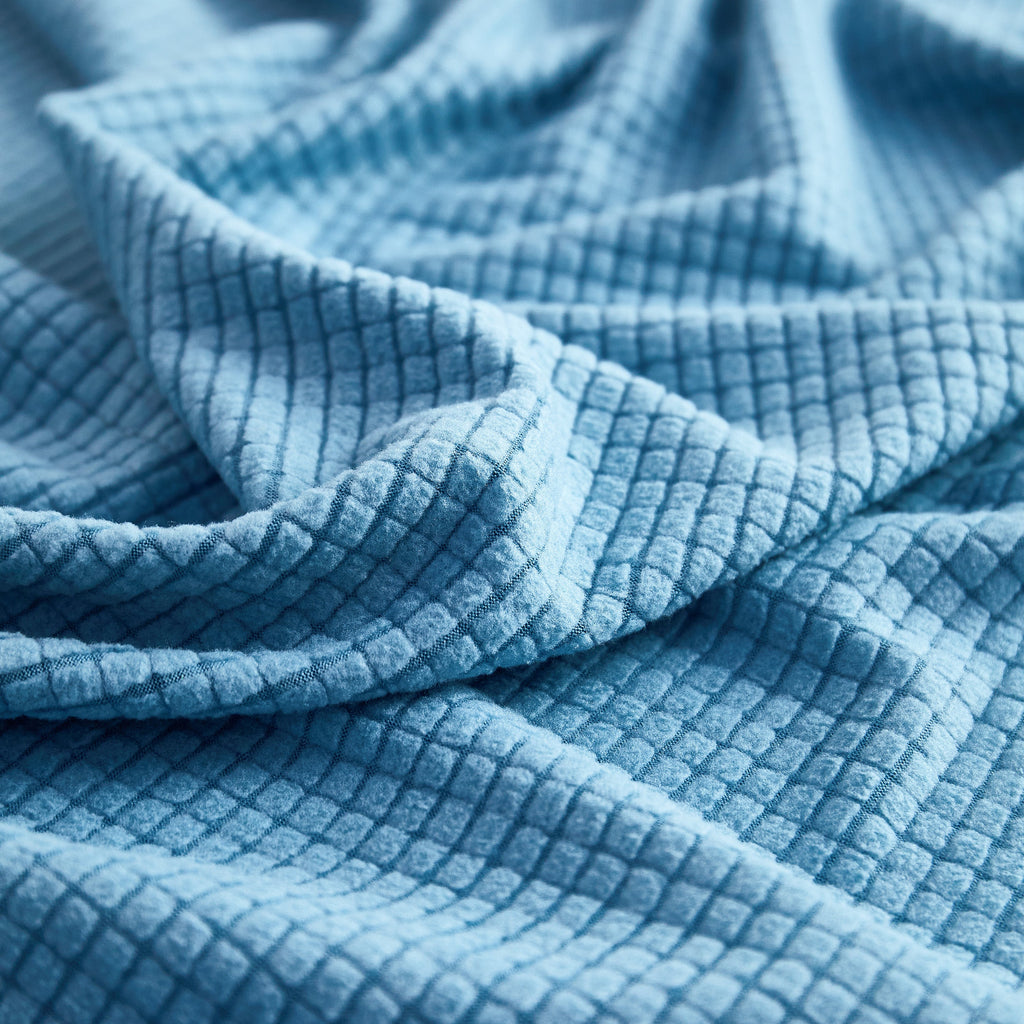 Grid Textured Stretch Sofa Cover, Soft Elastic Slipcover for Couch Protection