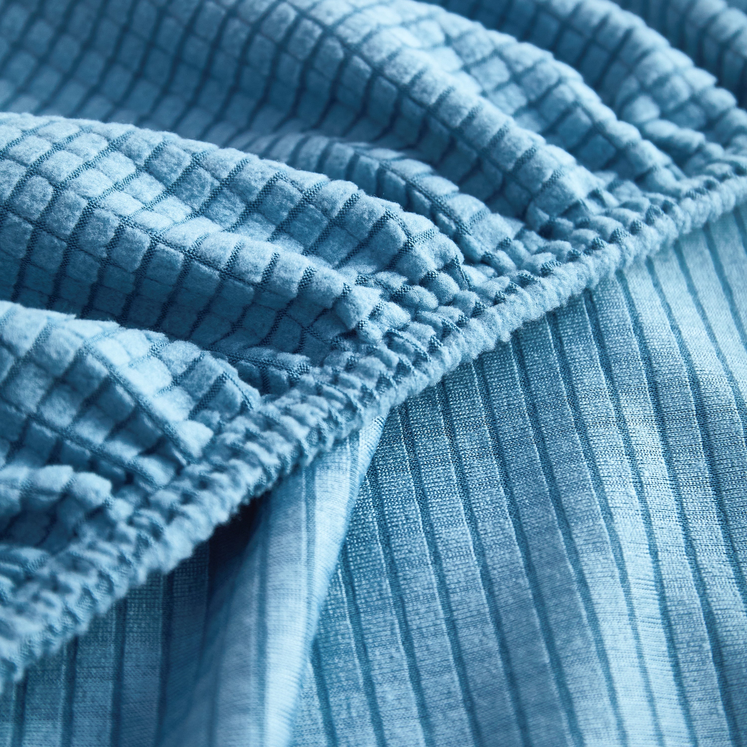 Grid Textured Stretch Sofa Cover, Soft Elastic Slipcover for Couch Protection