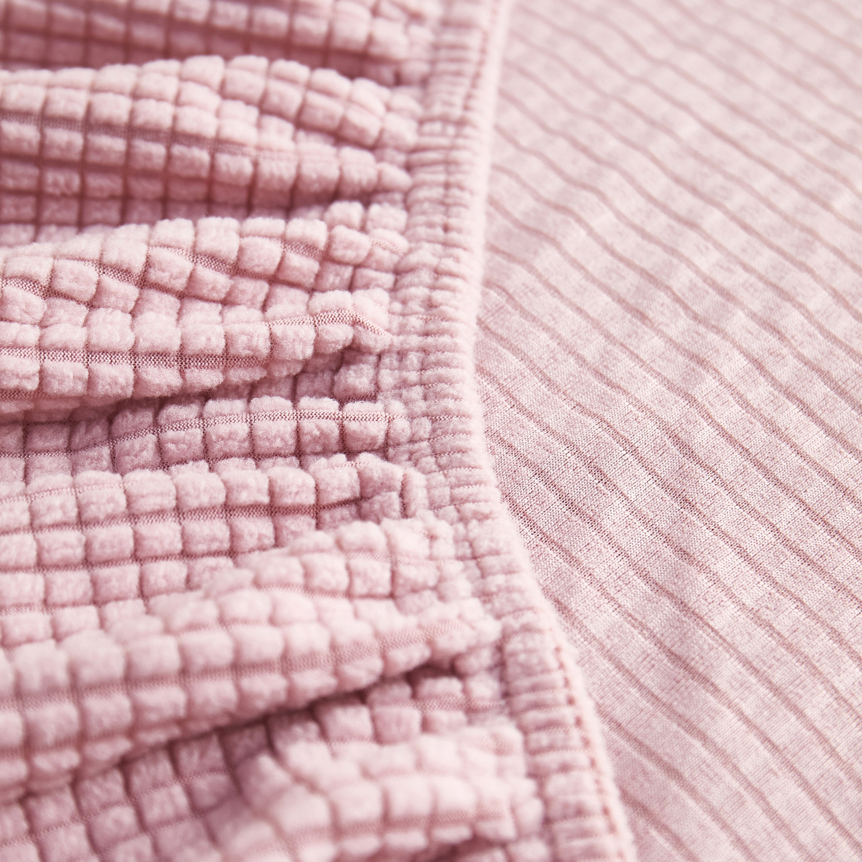 Grid Textured Stretch Sofa Cover, Soft Elastic Slipcover for Couch Protection