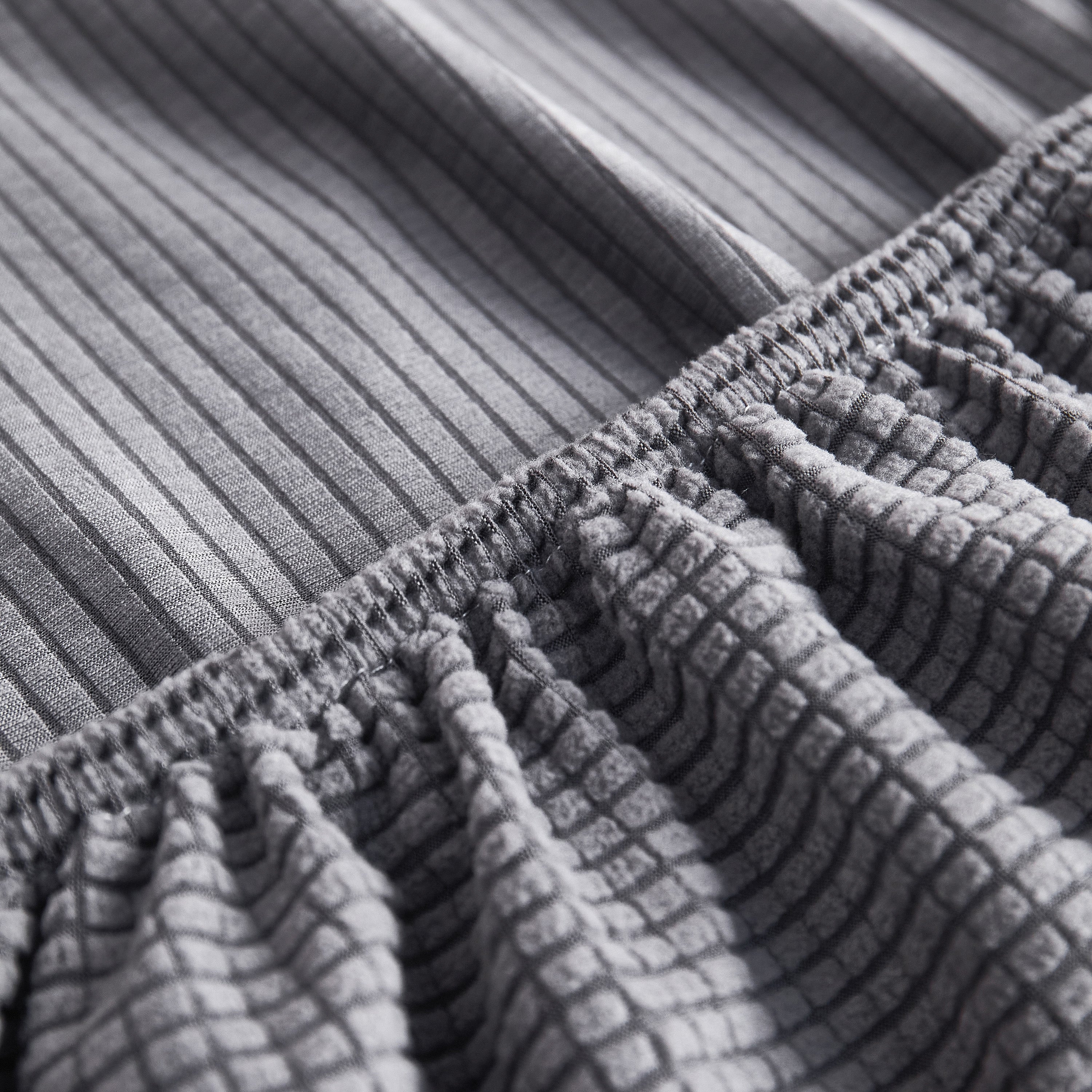 Grid Textured Stretch Sofa Cover, Soft Elastic Slipcover for Couch Protection