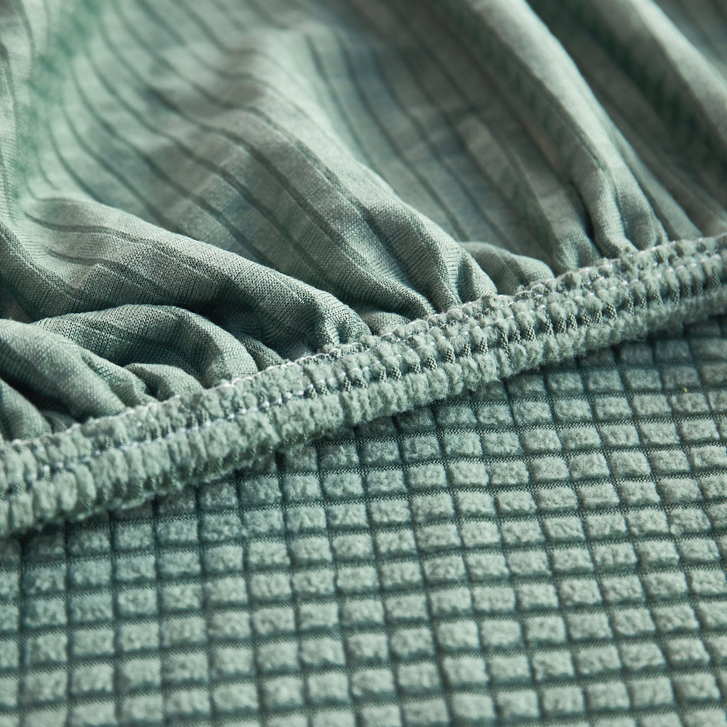 Grid Textured Stretch Sofa Cover, Soft Elastic Slipcover for Couch Protection