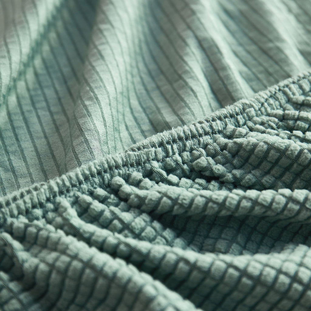 Grid Textured Stretch Sofa Cover, Soft Elastic Slipcover for Couch Protection