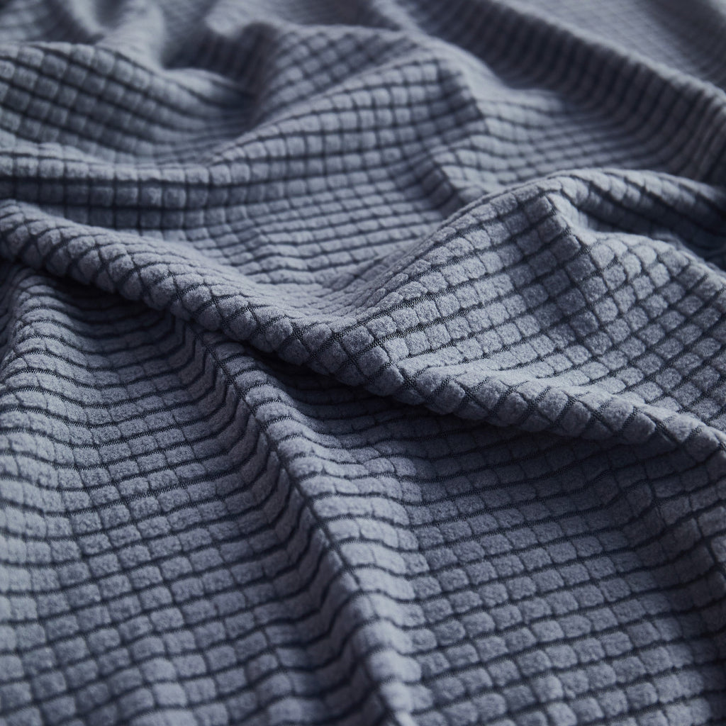 Grid Textured Stretch Sofa Cover, Soft Elastic Slipcover for Couch Protection