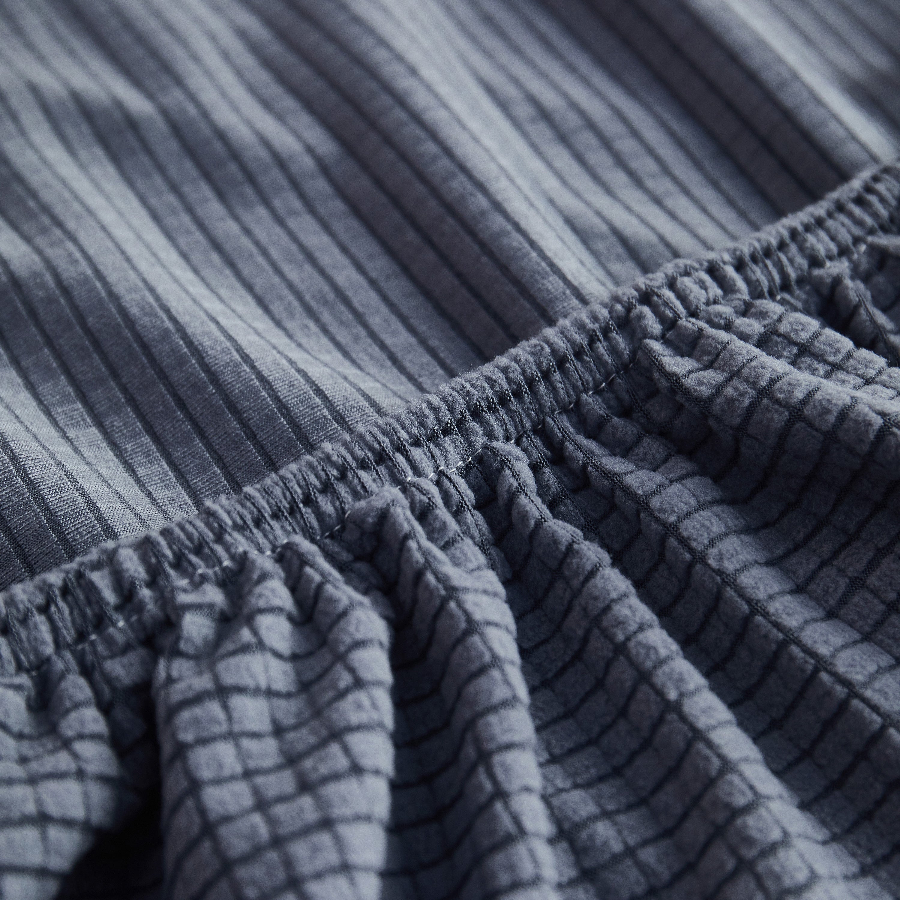 Grid Textured Stretch Sofa Cover, Soft Elastic Slipcover for Couch Protection