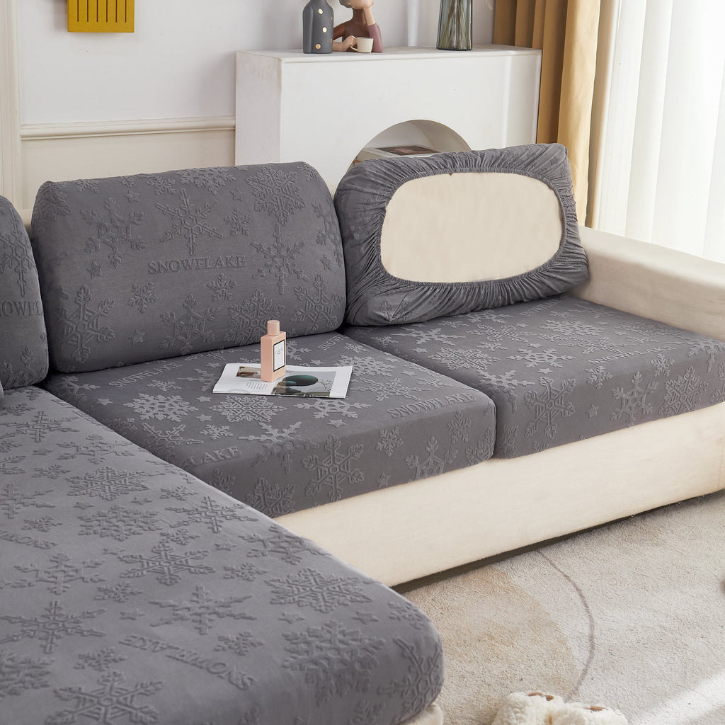 Cooling Silk Fabric Stretchable Cushion Cover, Non-Slip Furniture Protector for Kids, Chaise Lounge Cushion Covers