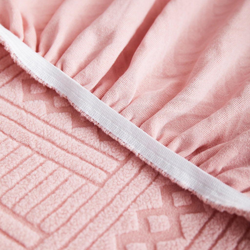 Stretchable Chaise Lounge Sofa Covers and Couch Seat Covers with Skirt for Sectional Couches