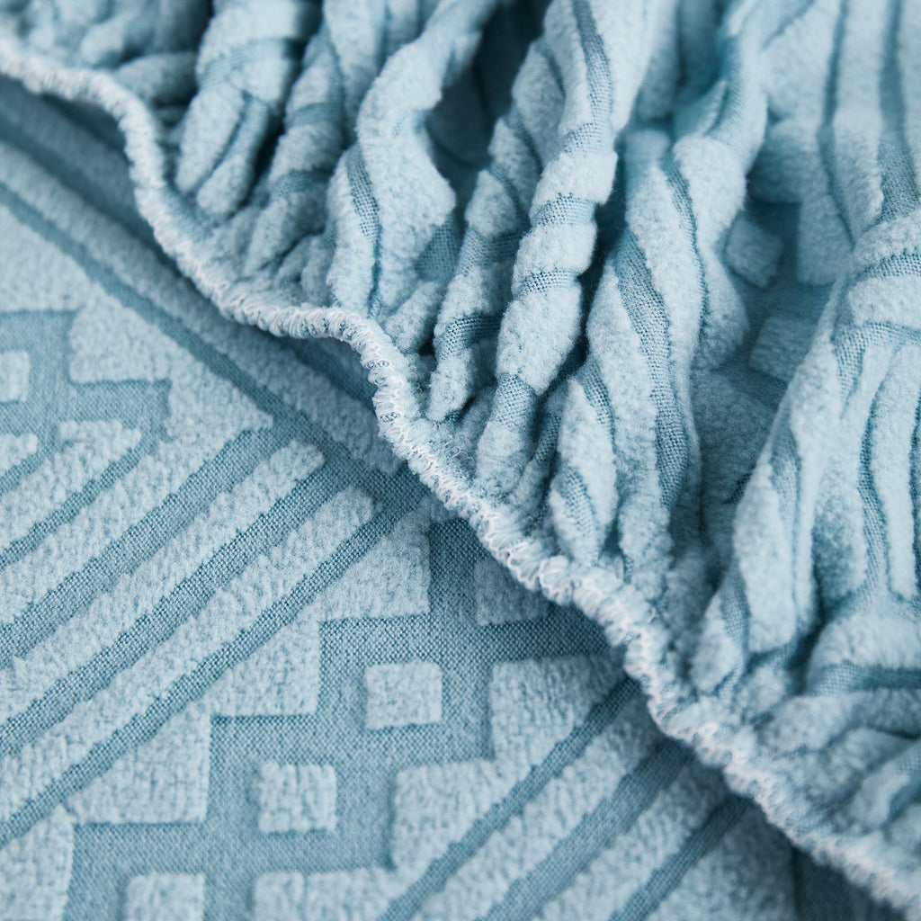 Stretchable Chaise Lounge Sofa Covers and Couch Seat Covers with Skirt for Sectional Couches