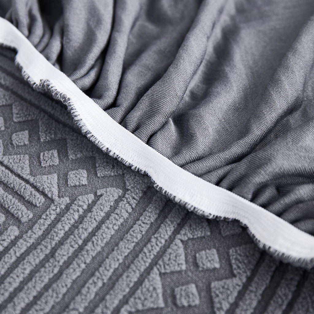 Stretchable Chaise Lounge Sofa Covers and Couch Seat Covers with Skirt for Sectional Couches