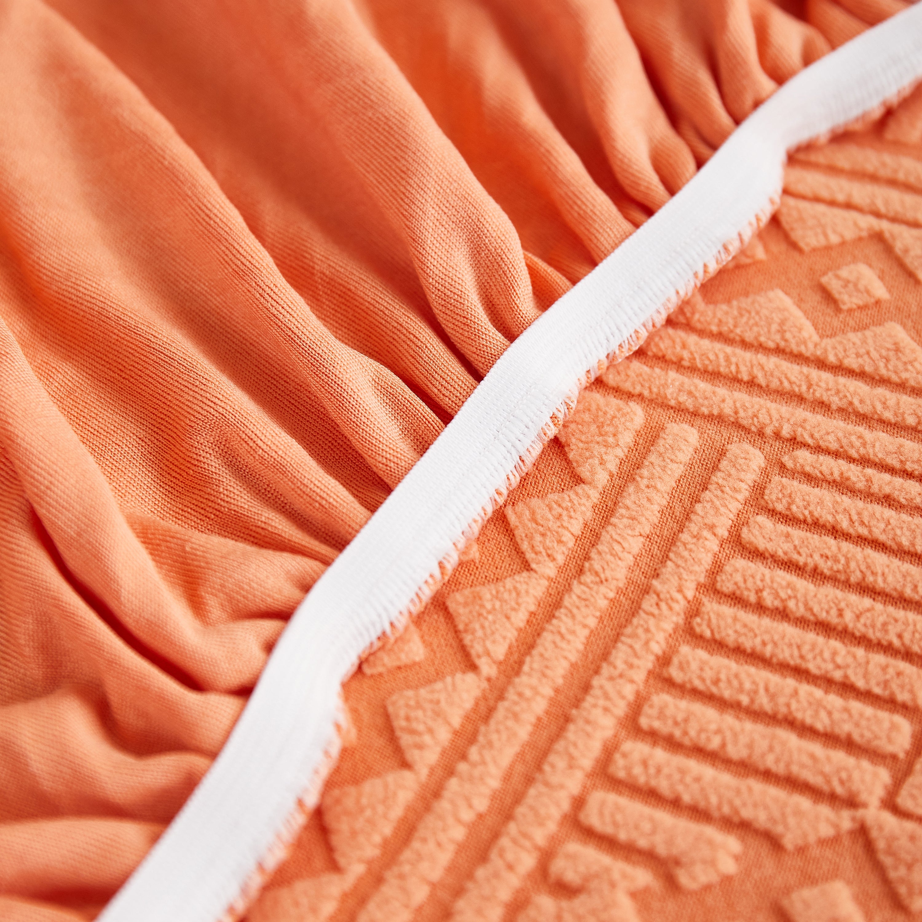 Stretchable Chaise Lounge Sofa Covers and Couch Seat Covers with Skirt for Sectional Couches