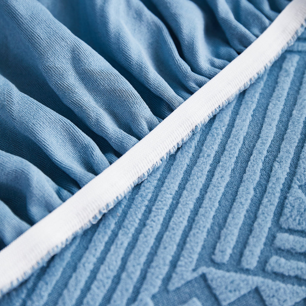 Stretchable Chaise Lounge Sofa Covers and Couch Seat Covers with Skirt for Sectional Couches