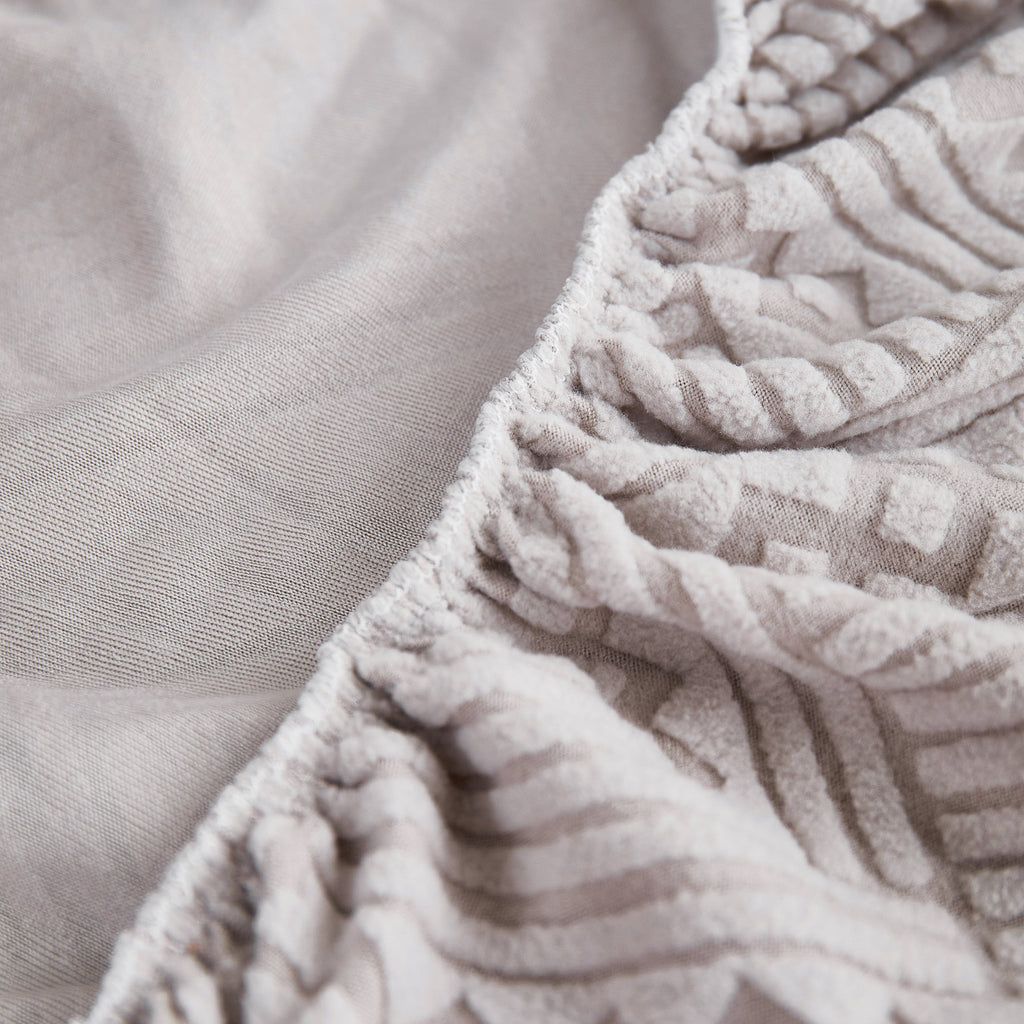 Stretchable Chaise Lounge Sofa Covers and Couch Seat Covers with Skirt for Sectional Couches