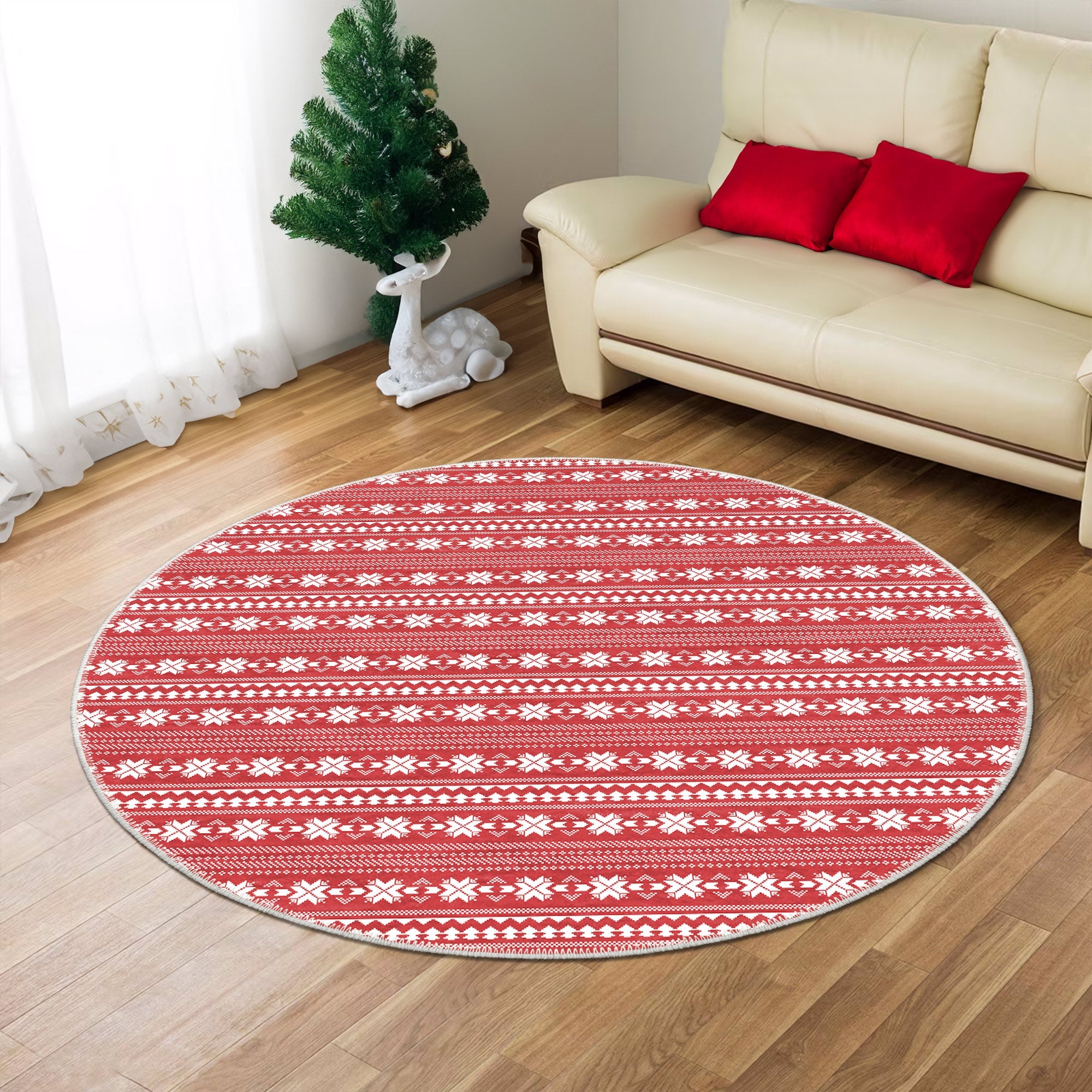 Lavender Christmas Rug