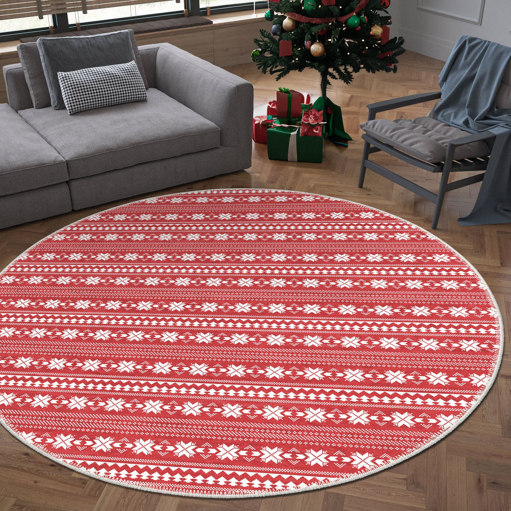 Lavender Christmas Rug