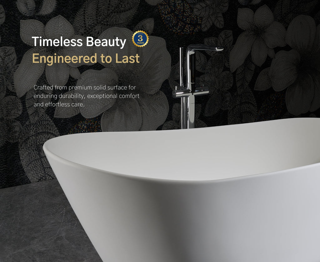 Whitmore Freestanding Solid Surface Bathtub