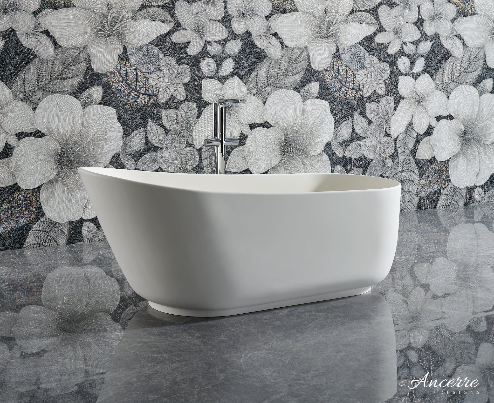 Whitmore Freestanding Solid Surface Bathtub