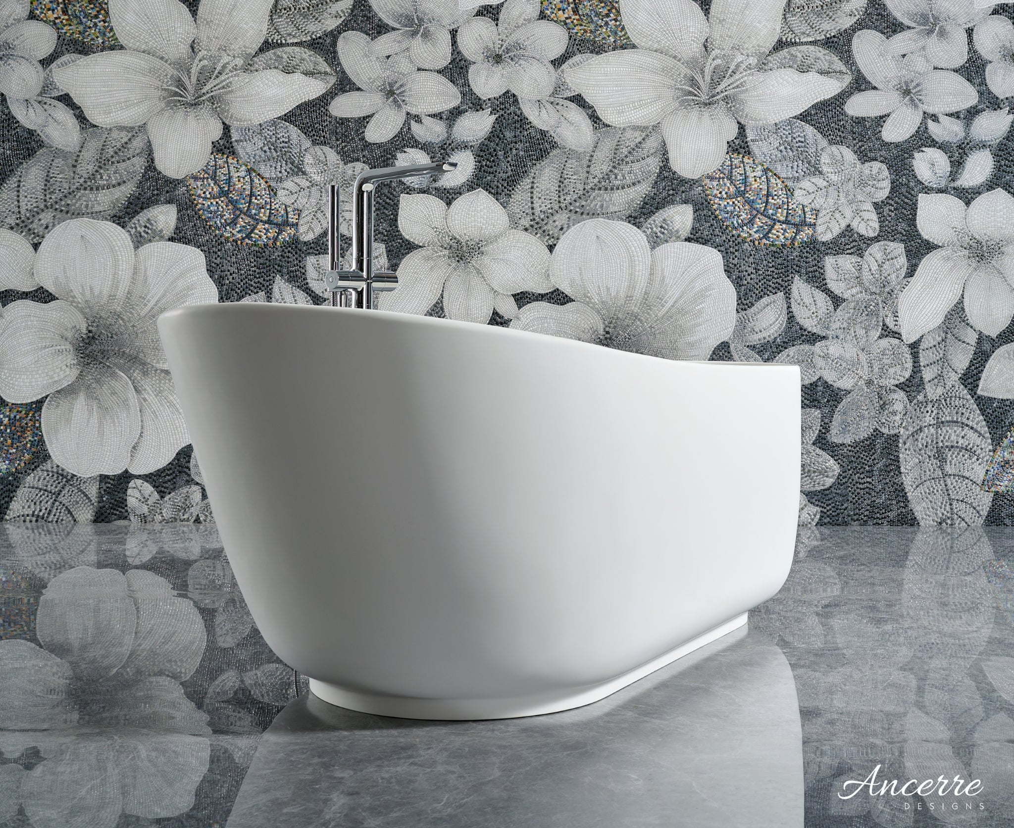 Whitmore Freestanding Solid Surface Bathtub