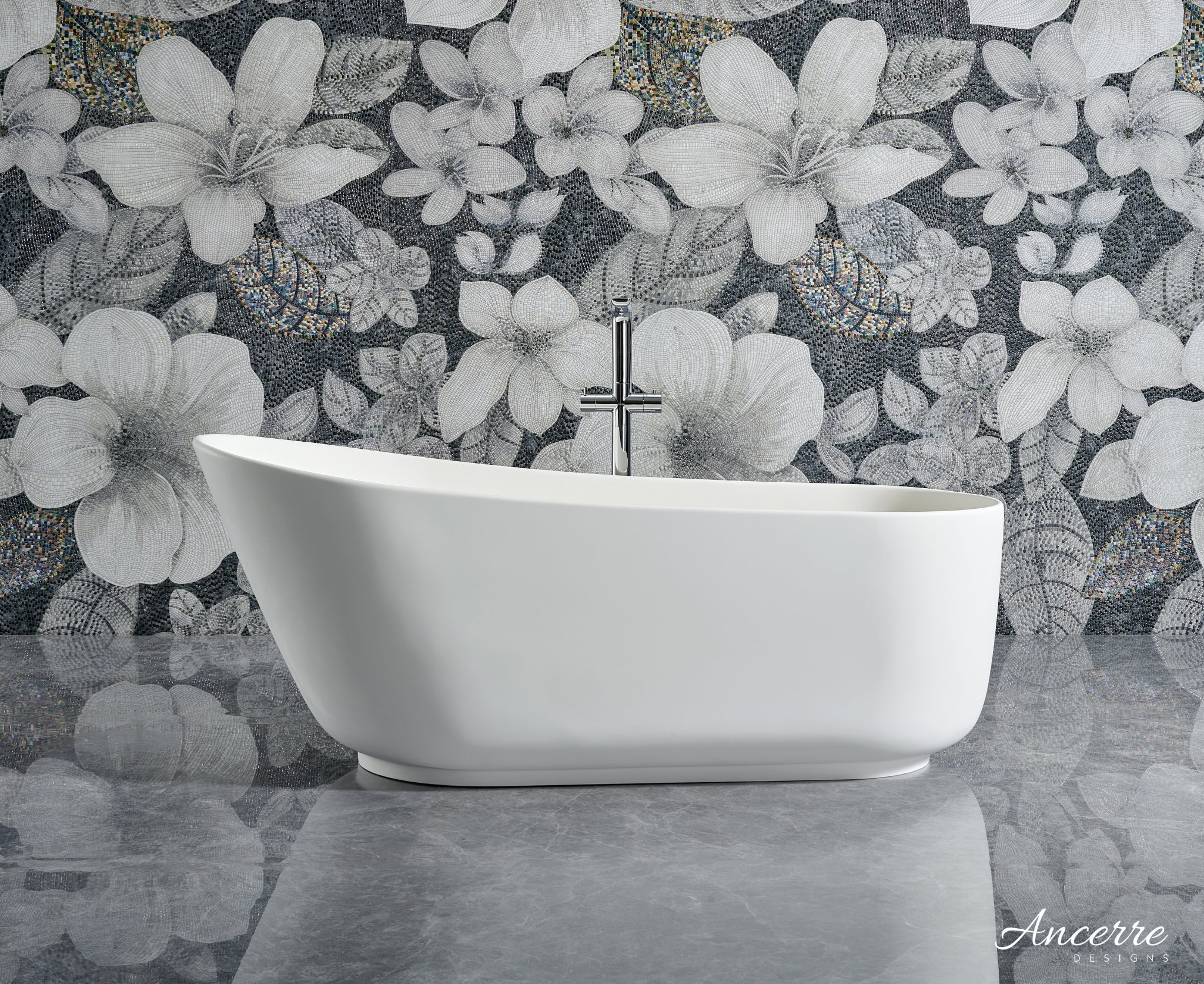 Whitmore Freestanding Solid Surface Bathtub