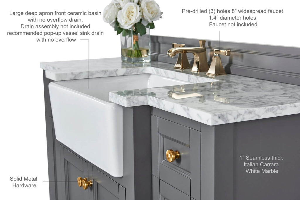 Adeline 48" Bath Vanity Set