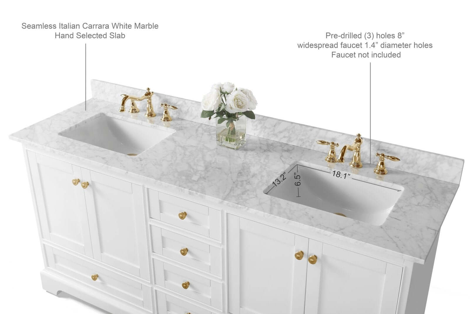 Audrey 72" Bath Vanity Set