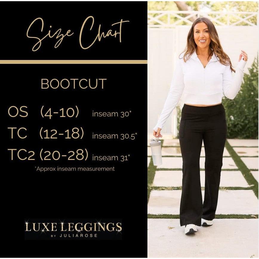 The Maeve - 30"  MAROON Bootcut Leggings with Pockets - Round 2