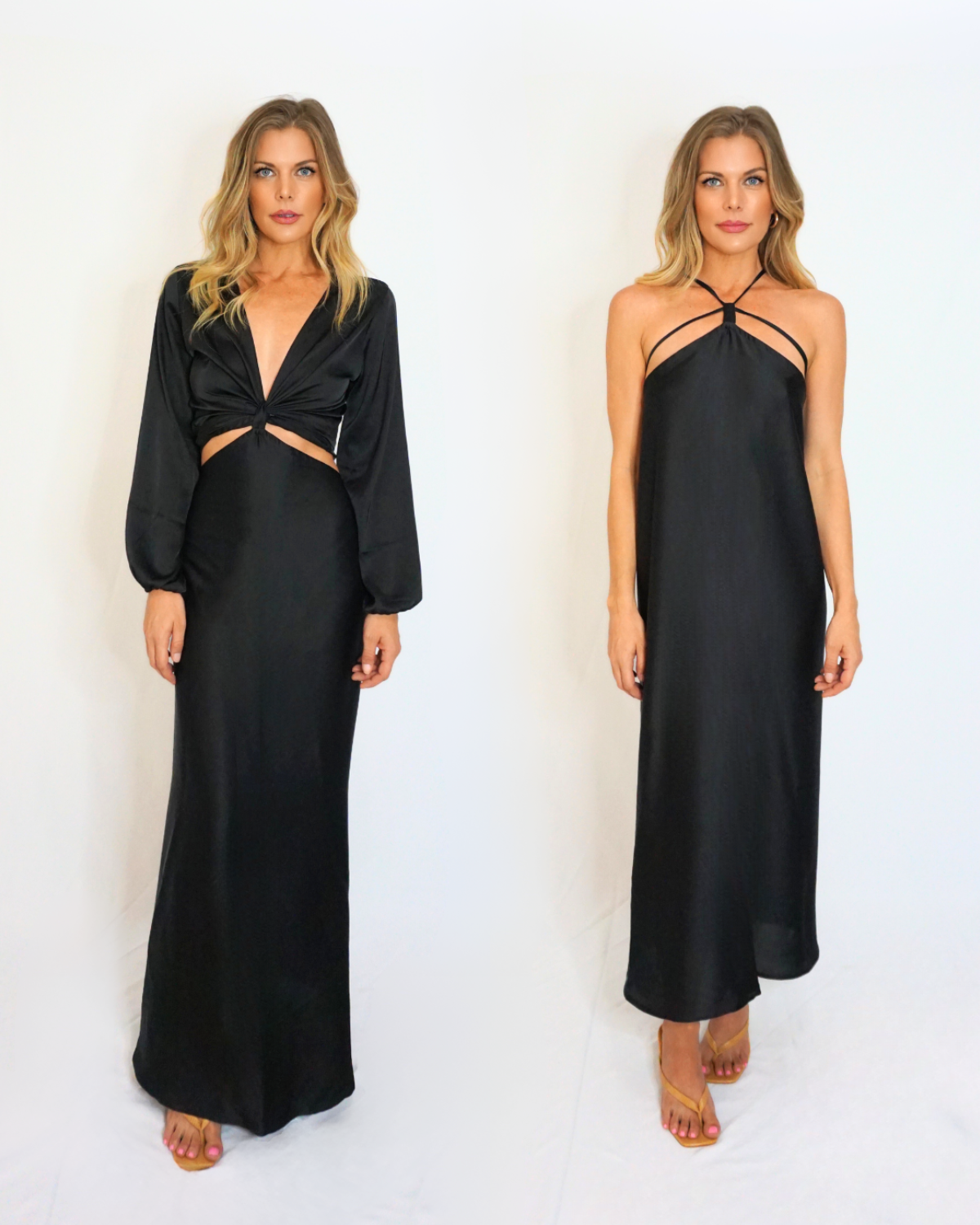 Attachable Skirt to Dress - Satin