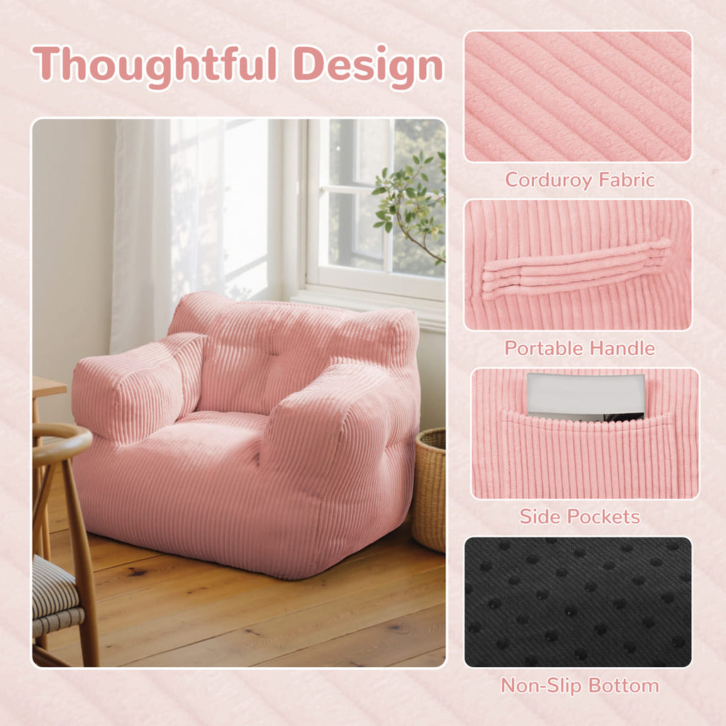 Pamapic Adult Bean Bag Chair for House Comfy