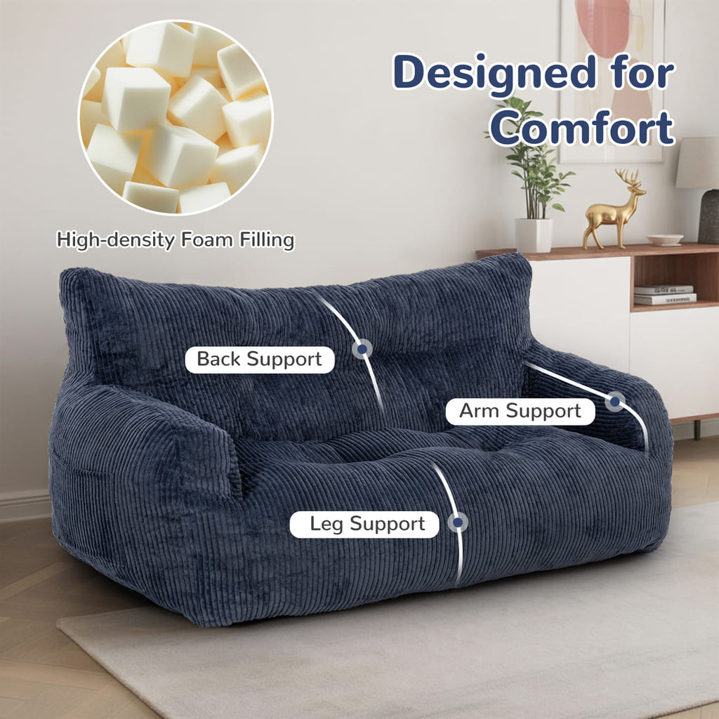 Pamapic Adult Bean Bag Chair for House Comfy