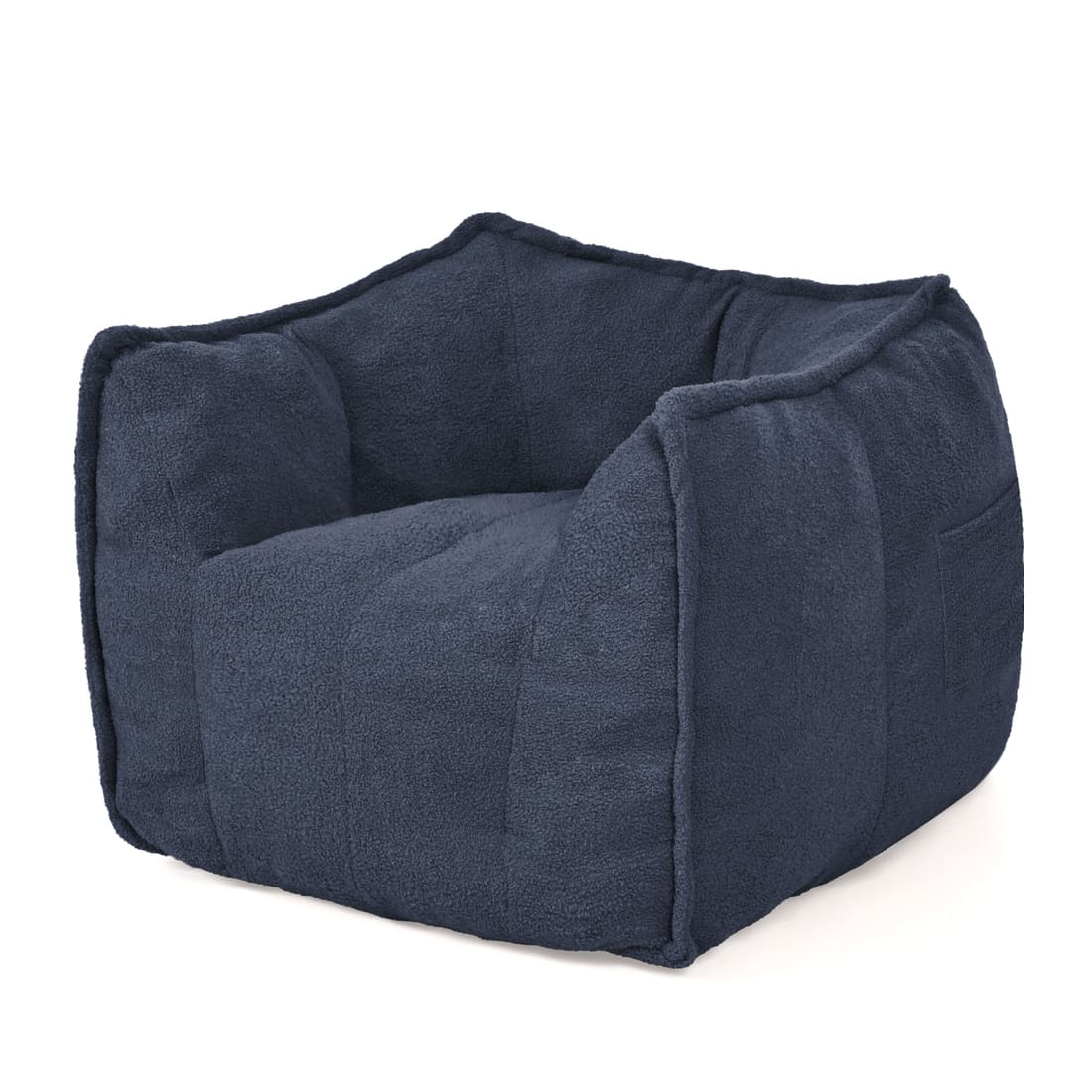 Pamapic Bean Bag Chair for Teens & Kids with Teddy Fleece Fabric