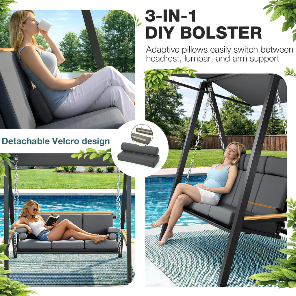 Forge Patio Swing, 3-Seat
