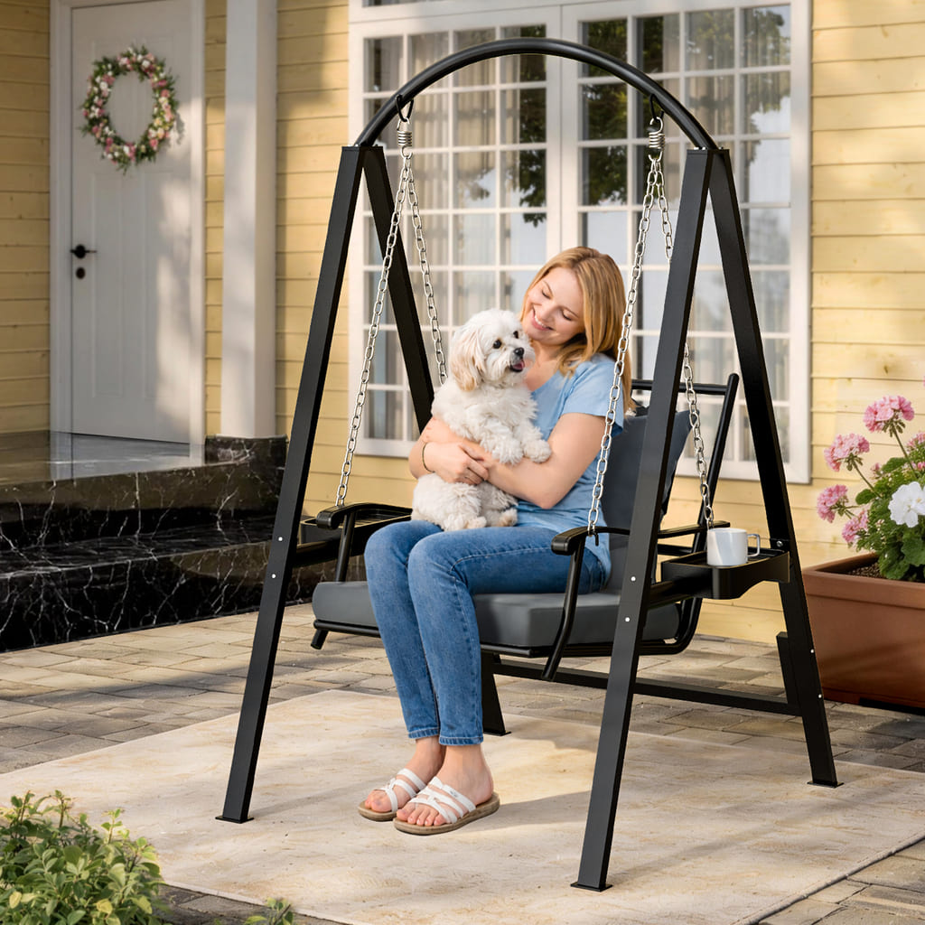 Forge Porch Swing Chair, 1-Seat