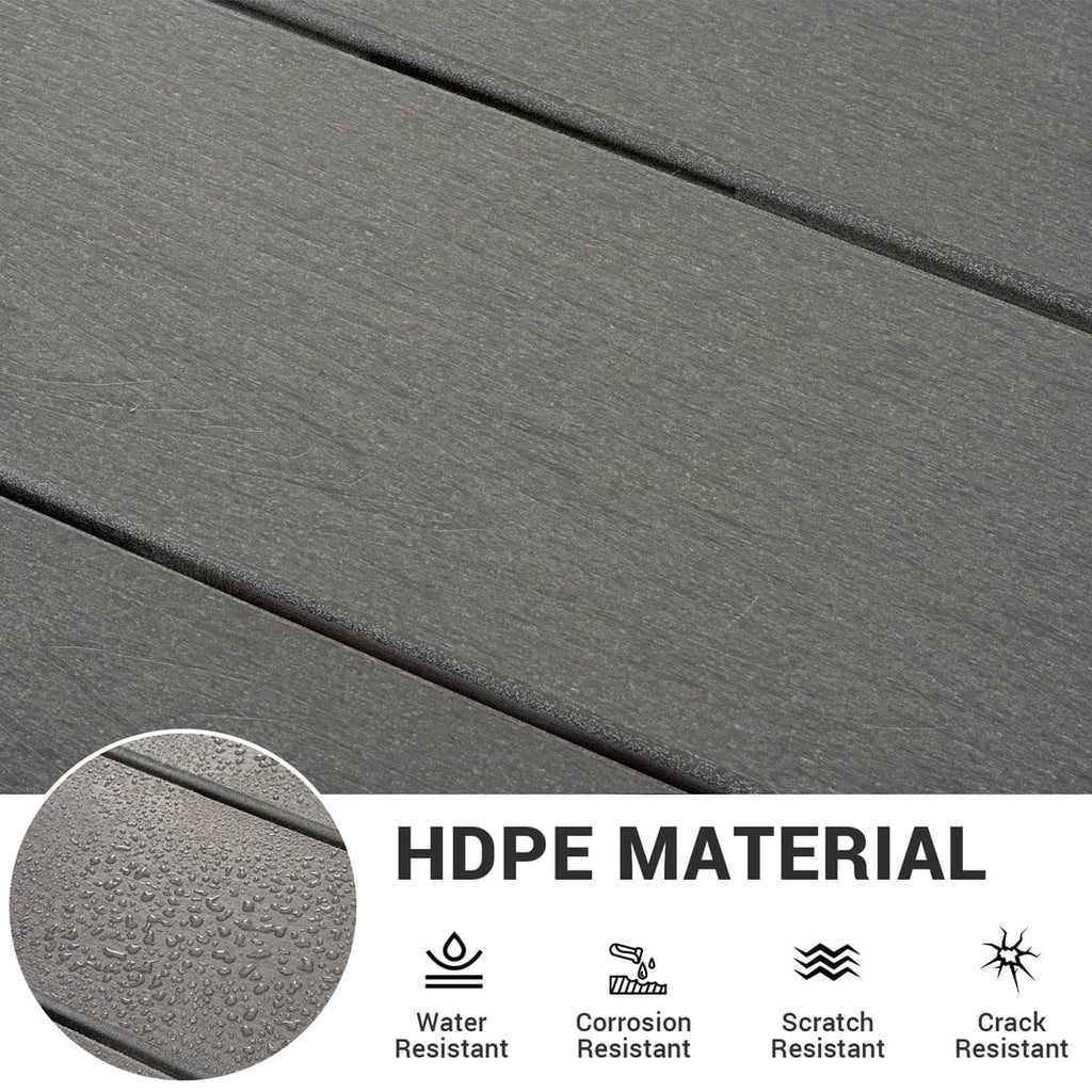 Pamapic 7-Piece HDPE Patio Dining Set