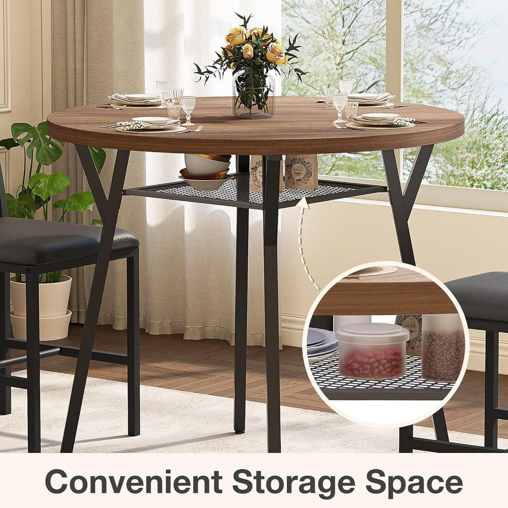 Round Dining Set, 5-Piece
