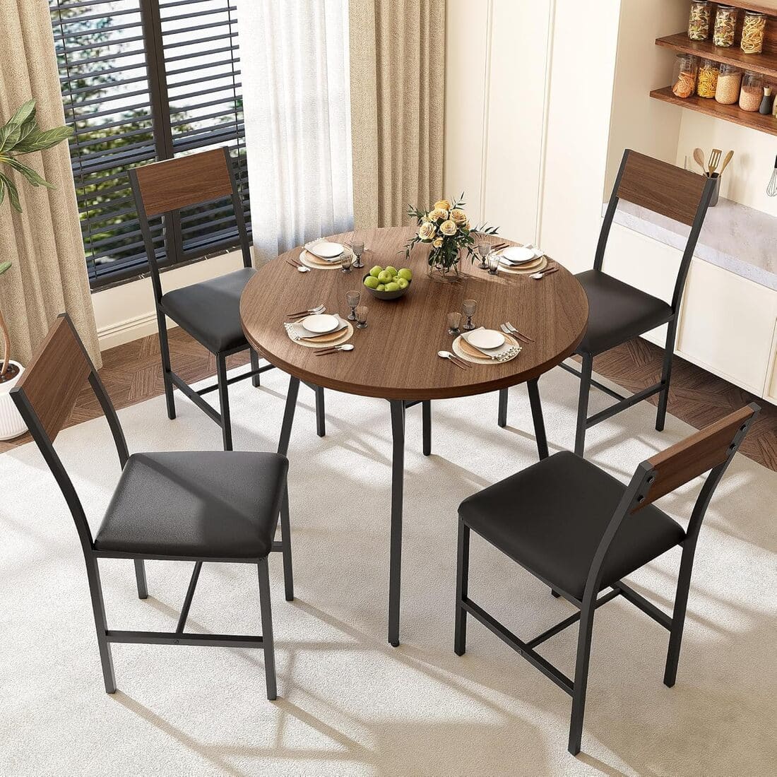 Round Dining Set, 5-Piece