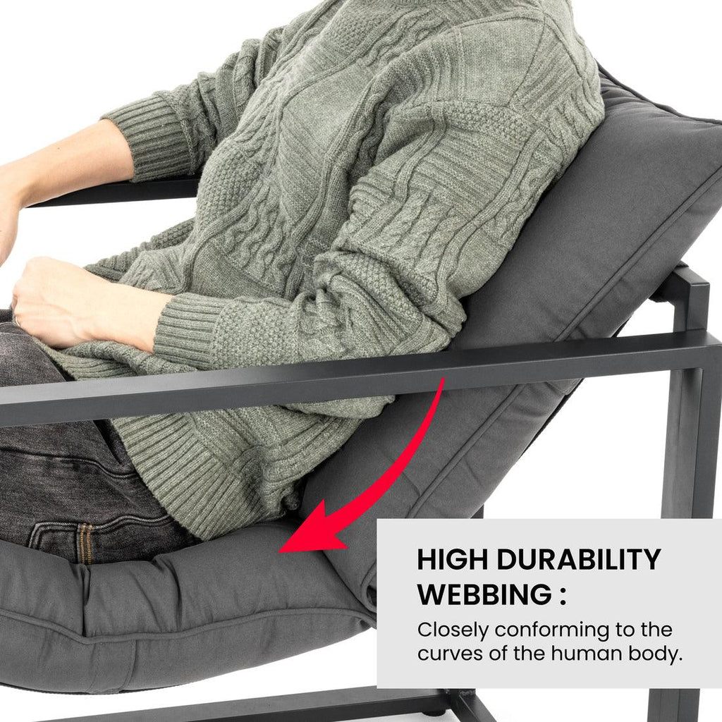 Pamapic 4 Pieces Metal Frame Patio Conversation Set with Cushion