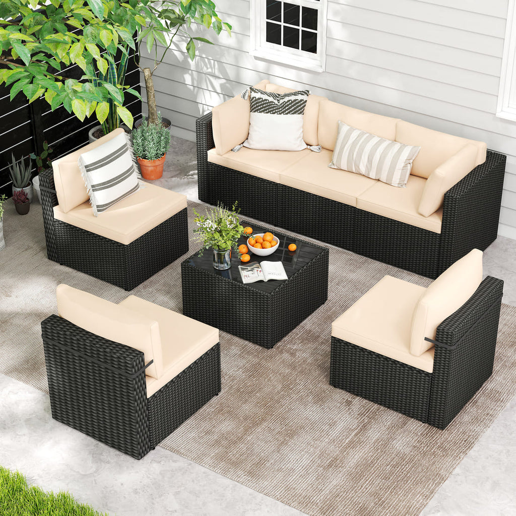 Axis 106.2" Classic Outdoor Sectional Set, 7-Piece