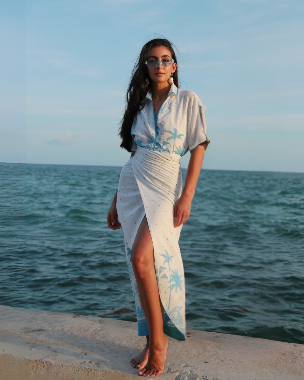 Reversible Wrap Skirt - Palma Cotton