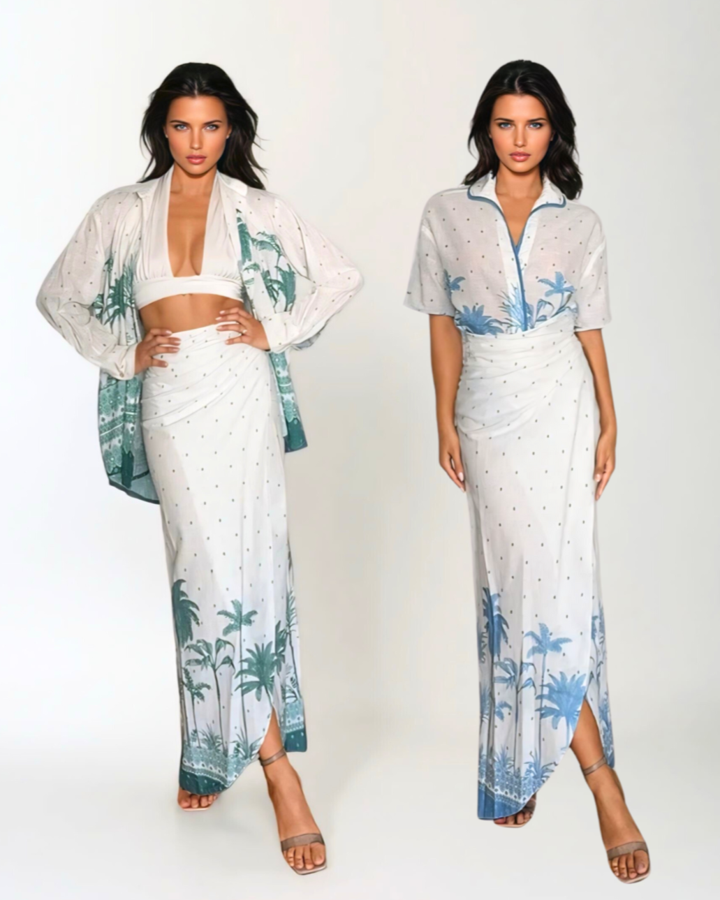 Reversible Wrap Skirt - Palma Cotton