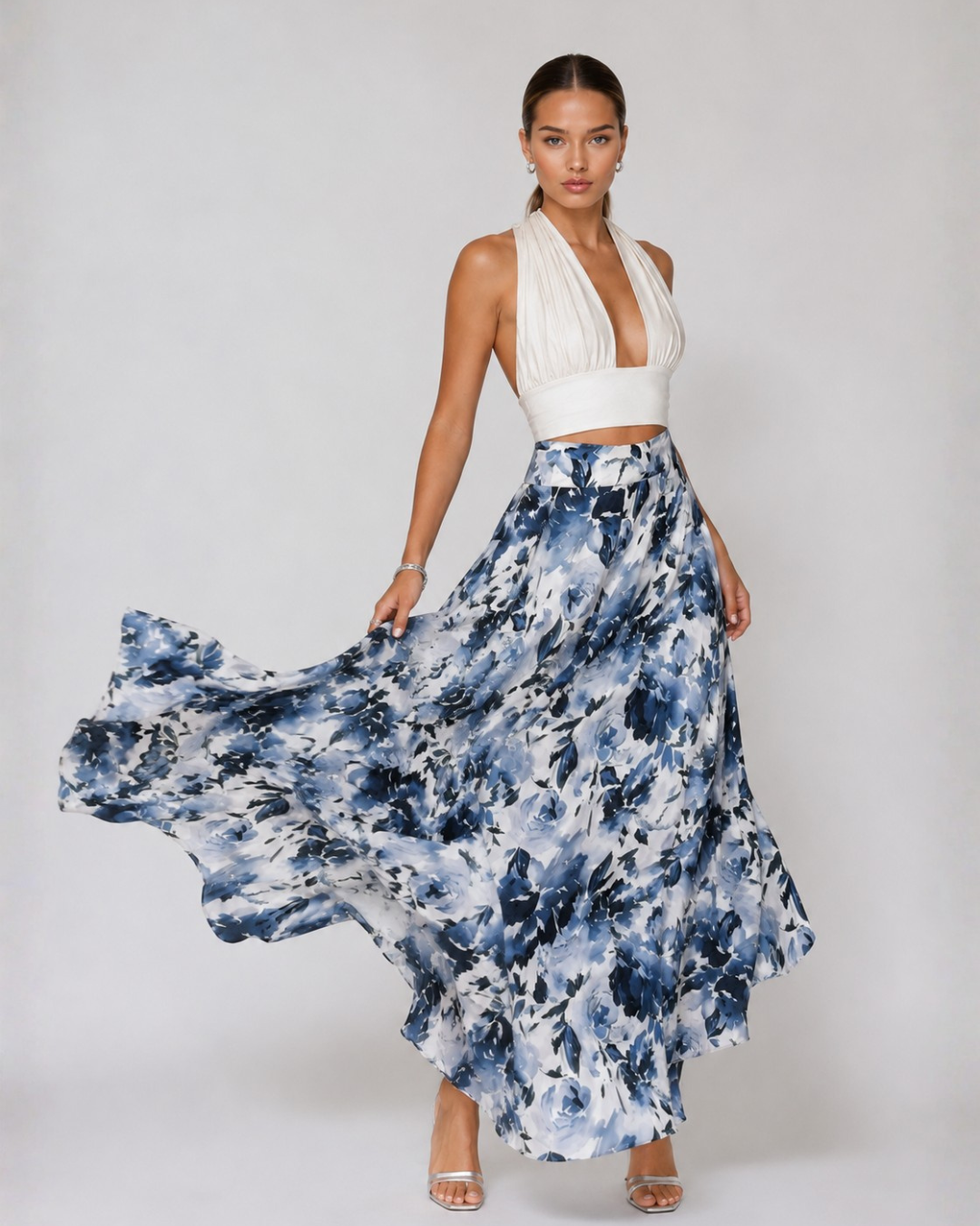 Show Skirt - Sapphire Bloom