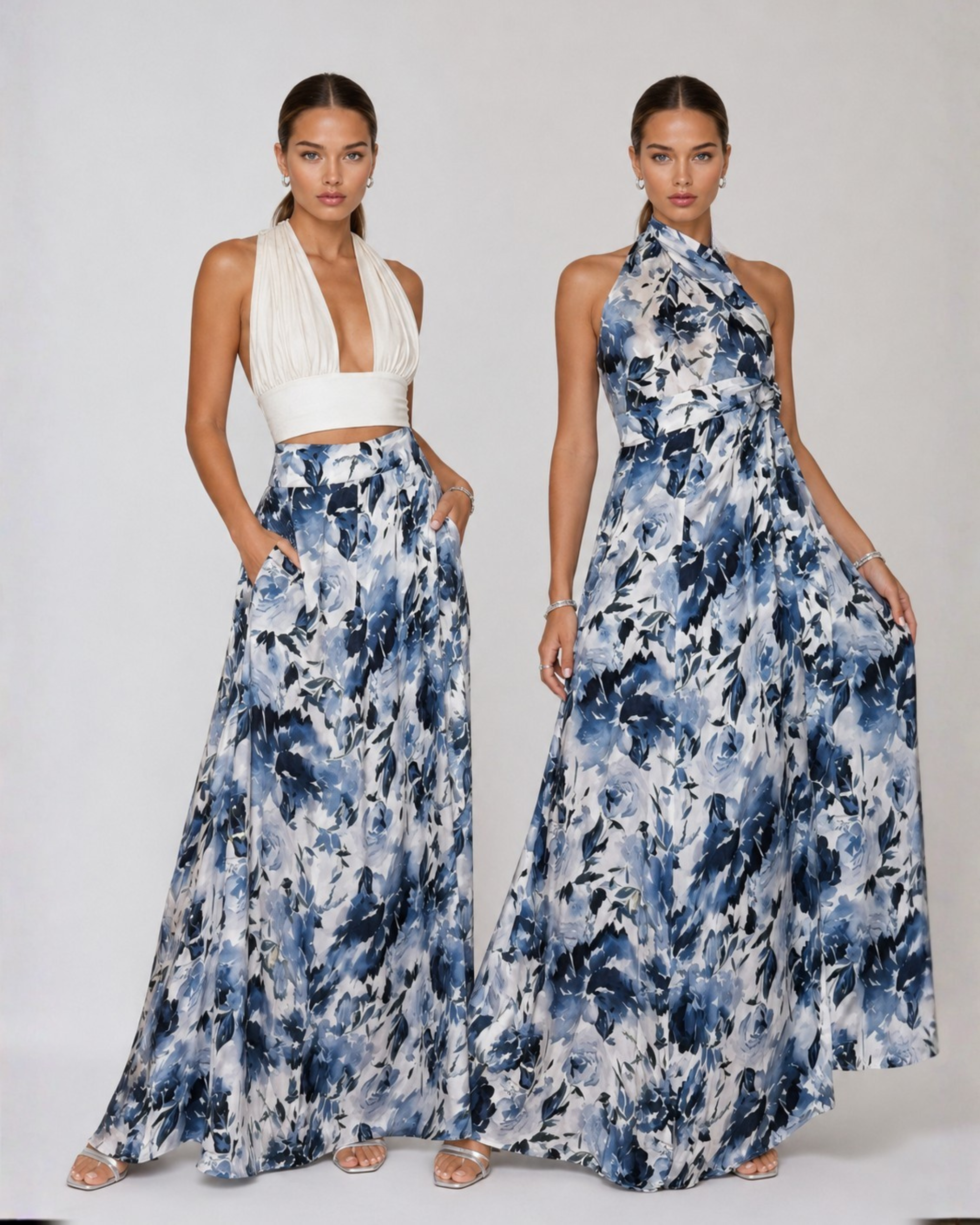 Show Skirt - Sapphire Bloom