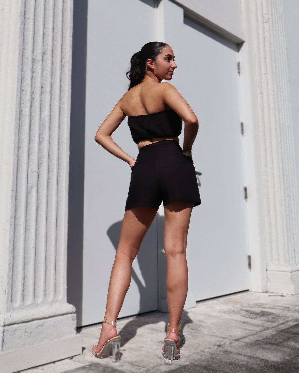 Pocket Wrap Short - Linen